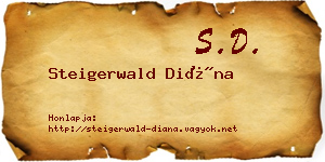 Steigerwald Diána névjegykártya