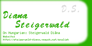 diana steigerwald business card