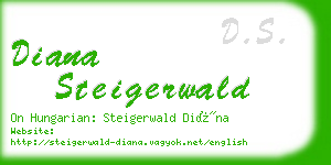 diana steigerwald business card